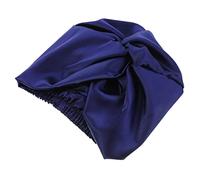 BELLIFFY Gorro Para Dormir Para Mujer 1 Unidad Talla Única De Satén Doble Capa Azul Oscuro Protector De Cabello Suave y Cómodo Para Cuidado Nocturno y Salón