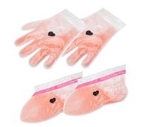BELLIFFY Guantes de Parafina para Manos y Pies Cera de Melocotón, Nutritivo Fácil de Usar para Cuidado en Casa, 2 Pares