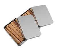 BELLIFFY Herramienta Versátil Madera Encender Natural Palitos de para Fuego de 2 Resistente y Paquete Cajas para Inicio Rápido para Acampada y Chimeneas