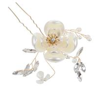 BELLIFFY Horquilla De Boda Flor De Cristal Elegante Accesorio Cabello Forma Para Tocados De Novia Boda