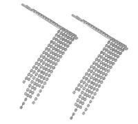 BELLIFFY Horquillas De Aleación Flecos Decorativos Elegantes Moda Borlas Plateadas Para Mujer