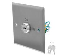 BELLIFFY Interruptor de Llave para Control de Acceso Industrial Botón de Salida de Acero Inoxidable Resistente Intemperie y Fuego Interruptor de Emergencia para Liberación Rápida en