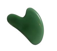 BELLIFFY Jade Scraping Board Masajeador Facial y Corporal Forma Corazón Herramienta Gua Sha Natural para Lifting Reafirmante y Reductor Papada Material Duradero y Suave Uso Cuello y