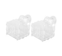 BELLIFFY Juego De 2 Vasos para Plantas Acuáticas para Acuario Decorativos para Pecera Soporte para Macetas Soporte Fijo para Plantas De Acuario De Montaje En Pared