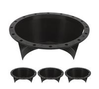 BELLIFFY Juego de 4 Anillos Espaciadores Adaptadores Impermeables para Altavoces de Coche de 65 Pulgadas Junta de Montaje Negra para Protección contra Agua y Polvo en Automóviles