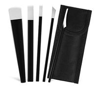 BELLIFFY Juego Profesional de Herramientas de Pedicura de Acero Inoxidable 5 Piezas para Pies, Raspadores para Eliminar Callos y Piel Muerta, Kit para Cuidado Personal y Uso Hogar