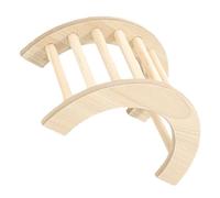BELLIFFY Juguete de Troncos para Hámster Puente de Madera para Que Jueguen Mascotas Pequeñas Plataforma de Escalada para Reptiles Segura Y Resistente
