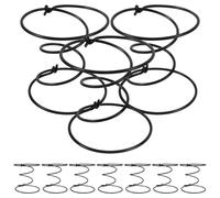 BELLIFFY Kit de 10 resortes de Montaje para Asiento de sillón reclinable, Piezas de Acero Negro, Resistentes a la deformación, Ideales para reparación de Muebles en hogar y Oficina