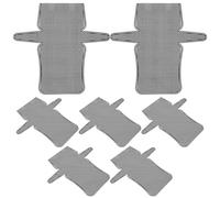 BELLIFFY Kit de 7 Piezas de Láminas de Malla Plástica Negra para Bordado y Punto de Cruz Tamaño 355 X 332 CM Base Flexible para Hacer Bolsos y Manualidades de Crochet