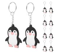 BELLIFFY Llavero Compacto y Duradero Pinguino en Paquete de 24 Piezas de Pvc Suave Adecuado para Decoración de Fiesta Temática Animal y Adornos para Mochila