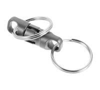 BELLIFFY Llavero Giratorio de Titanio Ligero Liberación Rápida Compacto y Resistente Organizador Portátil para Coche y Uso en Actividades al Aire Libre Adecuado para Viajes y Senderismo