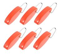 BELLIFFY Llaveros Flotantes Ovalados 6 Unidades, Colores Vibrantes, Material Ligero y Duradero, para Deportes Acuáticos, Pesca, Navegación y Uso al Aire Libre