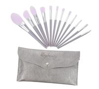 BELLIFFY Maquillaje 12 Piezas Brocha Base Rubor Pinceles Para Ojos Polvos Kit De Maquillaje Con Estuche De Limpiar