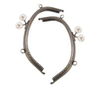 BELLIFFY Marcos para Hacer Bolsos 20,5 Cm 2 Piezas Cierre de Repuesto Patrón Floral Clásico en Hierro Resistente para Carteras y Monederos Artesanales