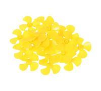 BELLIFFY Microhélices de Plástico 40mm 1.5mm de Diámetro y 4 Aspas para Modelos, Decoración Verano y Educación Tecnológica, Paquete de 20 Unidades