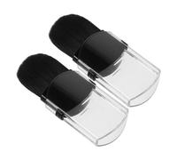 BELLIFFY Mini de Maquillaje Retráctiles 2 Piezas para Portátiles de Acrílico y, para Polvos y con Protección Compacta