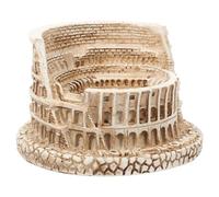 BELLIFFY Modelo Arquitectónico de Resina del Anfiteatro Romano Beige, Diseño Artístico Simple y Textura Excelente, Adorno Decorativo Adecuado para Mesa y Pecera