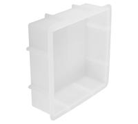 BELLIFFY Molde de Resina Epoxi Molde Grande de Silicona Cuadrado Blanco, Reutilizable para Conservar Flores, Manualidades Resina y Proyectos de Artesanía