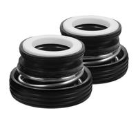 BELLIFFY Motobomba de Agua Sello Mecánico para Bomba de Agua, 2 Piezas, Plástico Negro, Alto Rendimiento para Sistemas de Riego