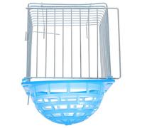 BELLIFFY Nido Colgante para Periquitos y Codornices, Caja de Cría Metálica Ventilación Superior, Diseño Ahorra Espacio para Jaulas, Fácil Limpieza, Apto para Exteriores y Jaulas Pequeñas