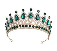 BELLIFFY Nupcial de Estilo Barroco con Brillantes Diamantes de Imitación Tocado de Aleación de Zinc para Bodas Bailes de Graduación Y Eventos Nocturnos de Mujer