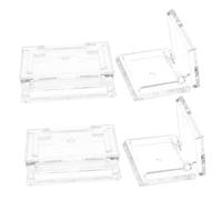 BELLIFFY Paletas De Sombras De Ojos Vacías 4 Piezas Mini Cuadradas Plástico Transparente Viaje Estuche Cosmético Portátil Para Maquillaje