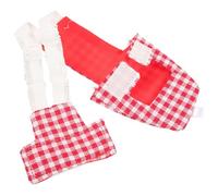 BELLIFFY Pañales Reutilizables para Aves Pequeñas Traje de Vuelo Cómodo y para Periquitos Cacatúas y Palomas Ropa Lavable para Mascotas Talla Roja de Cuadros