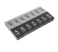 BELLIFFY Pastillero Semanal Portátil, Organizador de Pastillas 14 Compartimentos, Pp, para Guardar Medicación y Suplementos durante 1 Semana Color Aleatorio