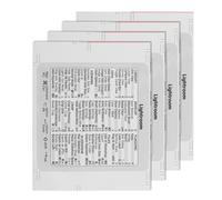 BELLIFFY Pegatinas Adhesivas de Atajos para Computadora Portátil 4 Piezas, Autoadhesivas y Removibles, Material Papel Duradero, Hojas Guía para Teclas Rápidas, Accesorio Versátil