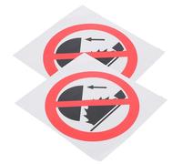 BELLIFFY Pegatinas de Advertencia No Tocar Autoadhesivas 2 Unidades Señal de Seguridad Resistente para Zonas Peligrosas Adecuado para Fábricas Hospitales y Áreas Industriales