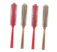 BELLIFFY Peines Redondos para Peinar el Cabello 4 Piezas Herramienta de Peluquería para Desenredar Cabello Seco y Mojado Cepillos de Masaje Fino Rizado y Grueso Uso Diario Color Aleatorio