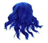 BELLIFFY Peluca Rizada para Mujer Clara Peluca Bob Corta de Fiesta con Flequillo Chino Pelucas de Cosplay Cortas Hombros Cabello Postizo Sintético para Disfraces de Fiesta y Cosplay