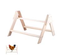 BELLIFFY Percha para Pájaros de Interior Soporte de Madera Natural para Gallinas y Pollos Pequeño Tamaño Entrenamiento Jaulas Mascotas Aves Domésticas
