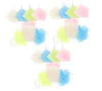 BELLIFFY Piezas bola de baño cordón colgante bolas baño bath gel baño gel de banho bola de ducha malla de esponja de baño esponja de baño exfoliante fregador de puf de malla