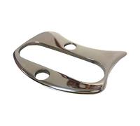 BELLIFFY Placa de Guasha de Acero Inoxidable para Masaje Corporal, Raspador de Masaje Muscular, Herramienta de Cuidado Personal para Espalda y Cuello, Color Plateado, Uso en Belleza