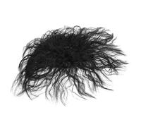 BELLIFFY Postizo para Cabello Rizado sin Costuras con Clip, Fibra Negra, Volumen Extra y Comodidad Transpirable para Mujeres en Fiestas y Viajes