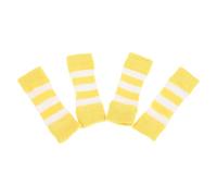 BELLIFFY Protector de Codo para Perro Calcetines para Cachorros Tejidos Transpirables Amarillos Talla L 4 Unidades para Protección de Patas en Exteriores y Paseos