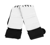 BELLIFFY Protector para Pies de Taekwondo para Adultos y Jóvenes, Amortiguador de Impactos, Diseño Antideslizante, Material PU Refuerzo de Doble Capa y Ventilación para Entrenamiento