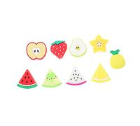 BELLIFFY Protectores de Cable USB en Forma de Fruta 9 Piezas para Teléfonos y Ordenadores, Set Colorido de PVC Durable, Cubiertas Protectoras Antidesgaste para Uso en Carga y Transferencia