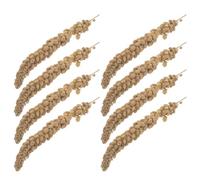 BELLIFFY Puntas de Mijo Cáscara para Pájaros 500 G Alimento Natural para Periquitos Cacatúas y Agapornis Golosinas Nutritivas y Enriquecedoras para Jaulas de Aves Snack Saludable para