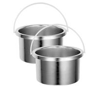 BELLIFFY Recipiente Interior para Calentador de Cera de 500 Ml de Aluminio Resistente, Quemador Eléctrico Portátil para Depilación, Fundidor de Cera Compacto Adecuado para Uso Profesional