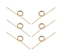 BELLIFFY Resorte de Torsión de Metal Ajustable para Tapa de Cubo de Basura, 6 Piezas, Repuesto Resistente y Compatible para Contenedores Tapa Abatible, Muelle Soporte Duradero para Cubos