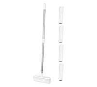 BELLIFFY Rodillo Quitapelusas Adhesivo para Mascotas Mango Reutilizable, 19 Cm, 4 Rollos de Papel Desechable de 30 Hojas, Adecuado para Alfombras, Muebles y Ropa, Quitapelos Eficaz Hogar