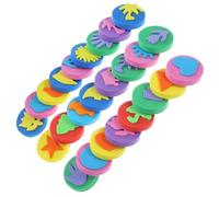 BELLIFFY Sellos De Pintura con Esponja 36 Piezas Formas Diversas para Niños Y Niñas