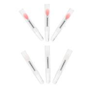 BELLIFFY Set de 6 Aplicadores de Silicona para Maquillaje, Pinceles Portátiles para Labios y Sombras de Ojos, Prácticos para Llevar y Reducir el Desperdicio de Producto