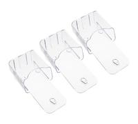 BELLIFFY Soporte Acrílico Transparente para Folletos A4 Expositor de Sobremesa Diseño Colgante Organizador de Archivos y Documentos para Oficina Set de 3 Unidades