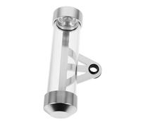 BELLIFFY Soporte De De Impuestos Para Motocicleta Tubo Cilíndrico De Acrílico Resistente y Duradero Para Mostrar Información De Color Rojo Plateado