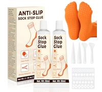 Bellifluous Sock Stop, 2Pcs Transparente Pegamento Antideslizante para Calcetines para Mantas y Perchas de Ropa, Inodoro y lavable Pinturas Calcetines para Calcetines, Alfombrillas