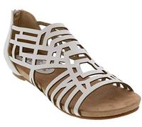 Bellini Mujeres Sandalias de Piso, White, Talla 6.5