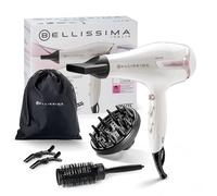 Bellissima K9 2600 Secador Ligero 2300 W Secado Rápido - Secador Iónico - Cabello Hidratado y Sin Encrespamiento - Peinado Definido con Difusor y Cepillo Incluidos